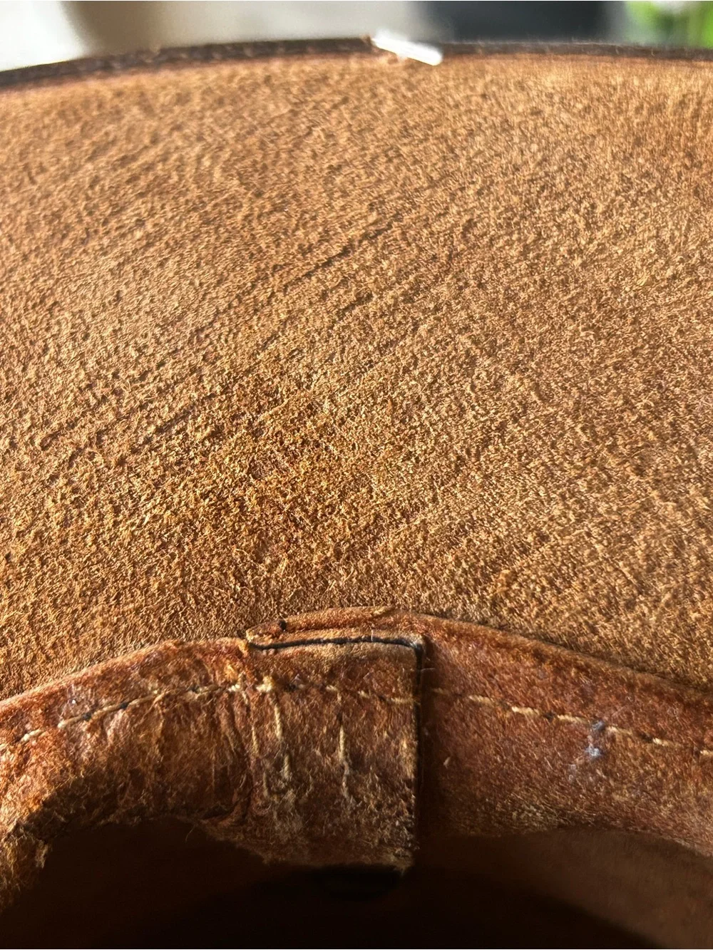 Handmade Genuine Leather Outback Hat with Braided Band Brown